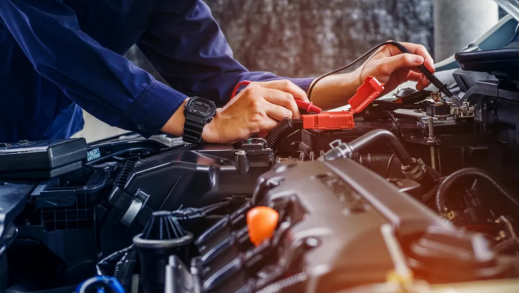 Auto wird repariert